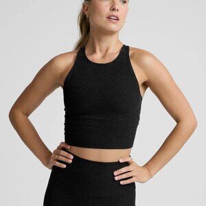 Beyond Yoga Spacedye Refocus Cropped Tank - XS Darkest Night / Charcoal